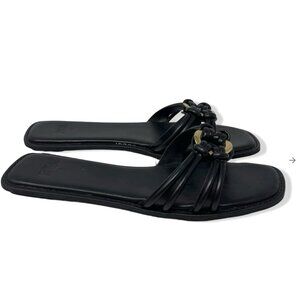 ZARA EMBELLISHED FLAT SANDALS